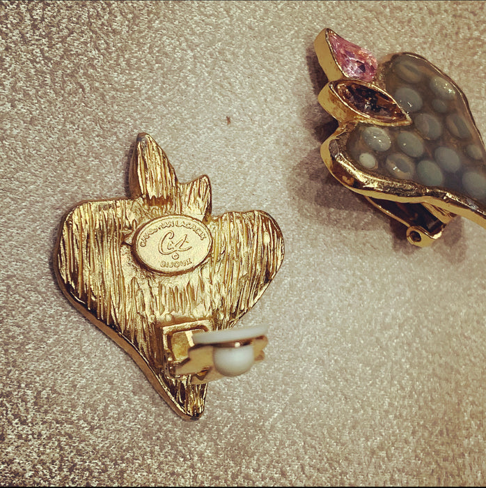 Christian Lacroix Heart Earrings - The Hirst Collection