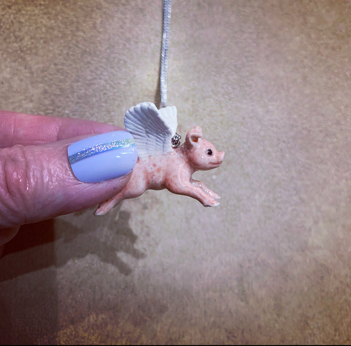 Flying pig Pendant by And Mary - The Hirst Collection