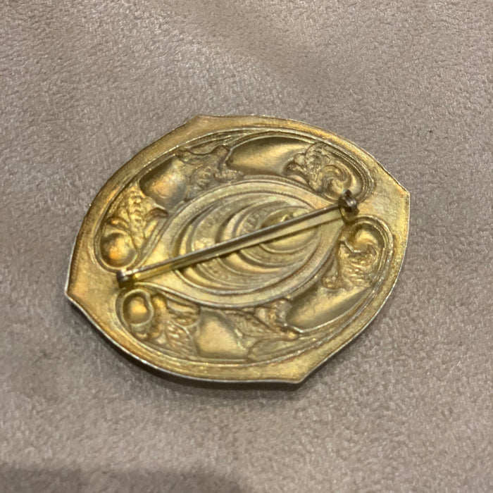 Art Nouveau Jade Green brooch - The Hirst Collection