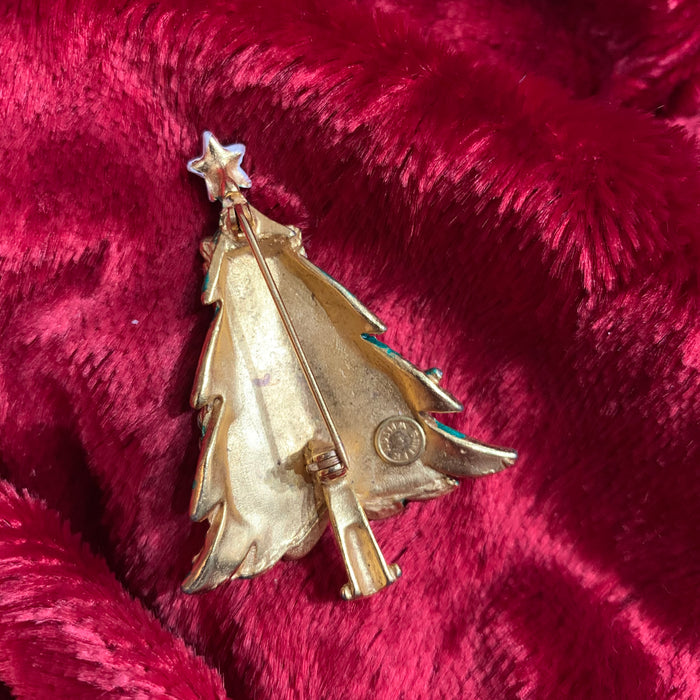 Christmas Tree brooch with candles by Butler and Wilson - The Hirst Collection