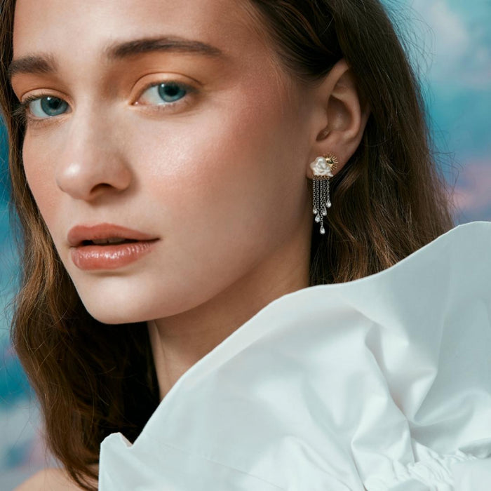 Cloud Statement Earrings by Bill Skinner