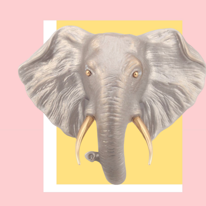 Elephant head brooch by Bill Skinner - The Hirst Collection