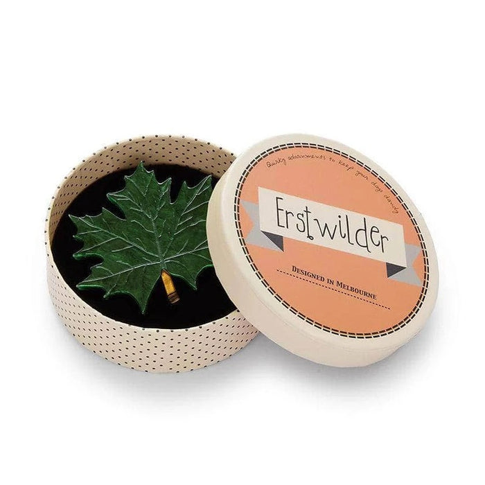 Erstwilder King of our forest maple leaf brooch - The Hirst Collection