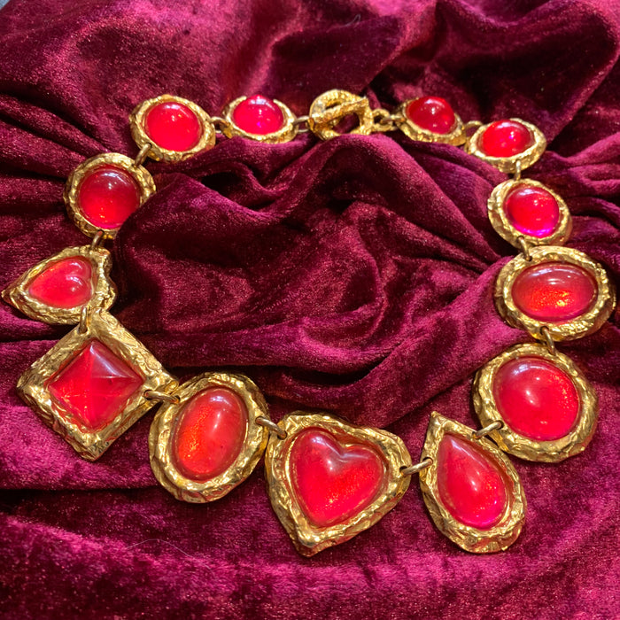 Edouard Rambaud Red heart necklace