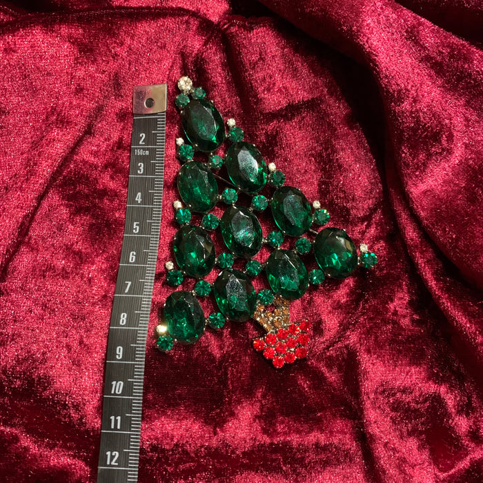 Large Cristobal Green Christmas Tree Brooxh