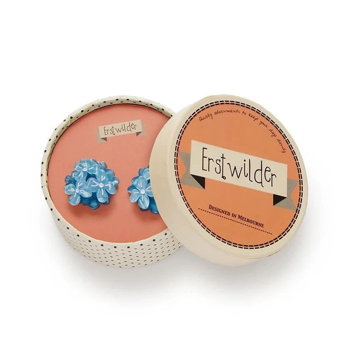 Erstwilder Heartfelt Hydrangea Blue Earrings - The Hirst Collection