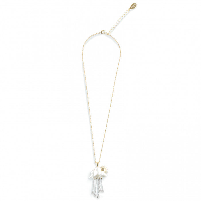 Cloud drop necklace by Bill Skinner