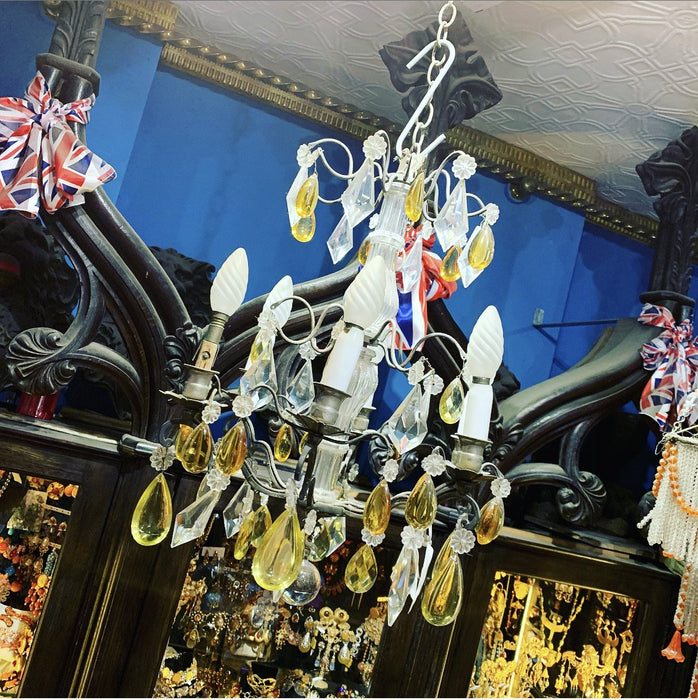 Antique Yellow Amber French Chandelier - The Hirst Collection