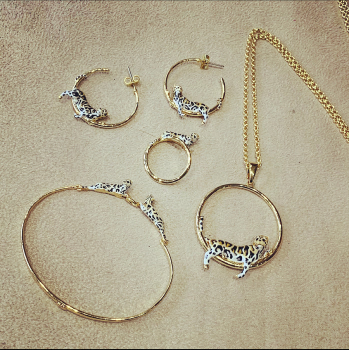 Clouded Leopard Pendant Necklace by Bill Skinner - The Hirst Collection