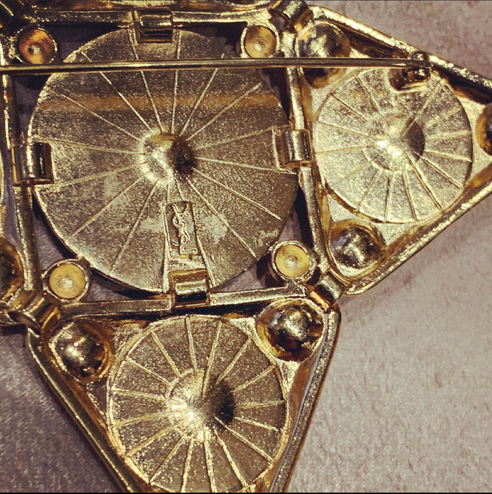 Yves Saint Laurent Pearl Statement brooch - The Hirst Collection