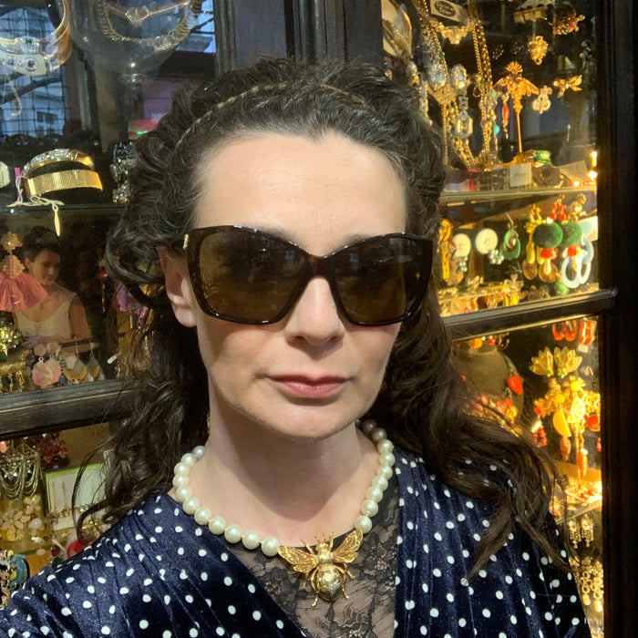 Queen Bee Statement Pearl Necklace by Bill Skinner - The Hirst Collection