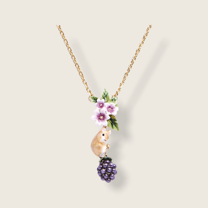 Blackberry and Mouse pendant by Bill Skinner - The Hirst Collection
