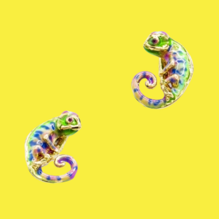 Chameleon Stud Earrings by Bill Skinner - The Hirst Collection