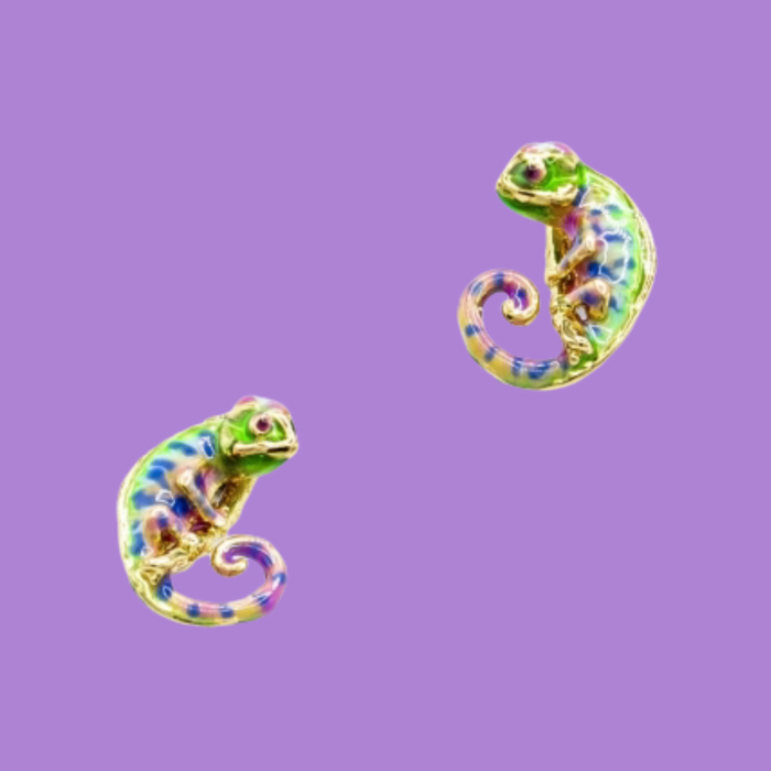 Chameleon Stud Earrings by Bill Skinner - The Hirst Collection
