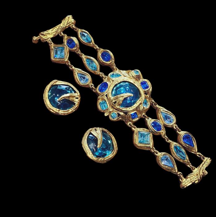 Yves Saint Laurent Blue Statement bracelet - The Hirst Collection