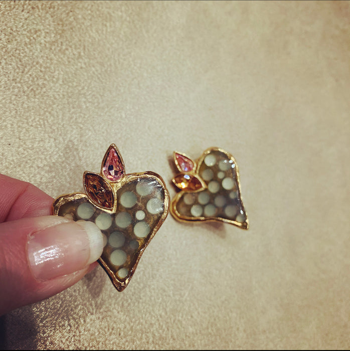 Christian Lacroix Heart Earrings - The Hirst Collection