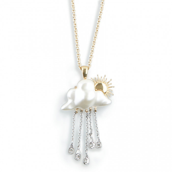 Cloud drop necklace by Bill Skinner