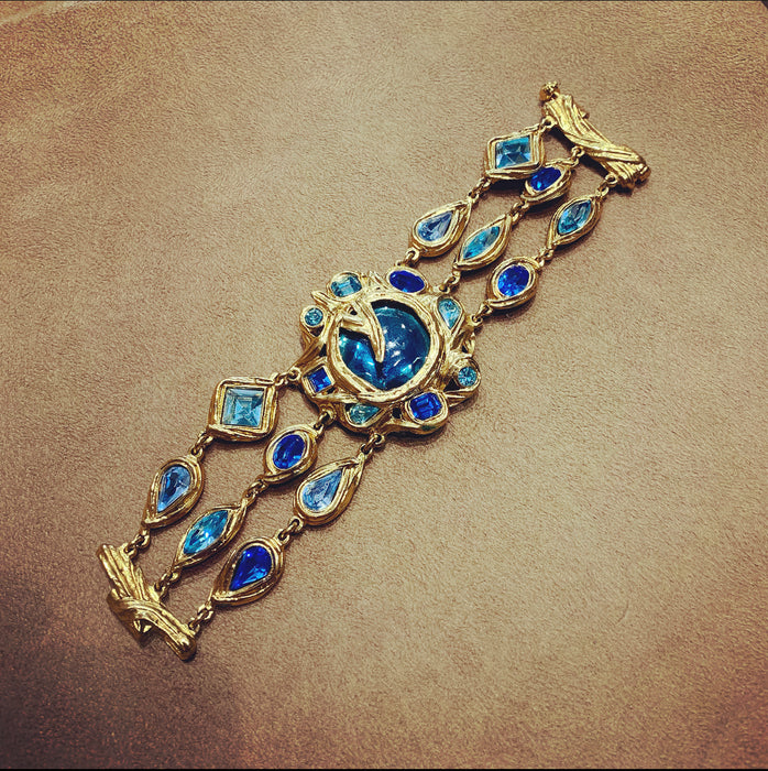 Yves Saint Laurent Blue Statement bracelet - The Hirst Collection