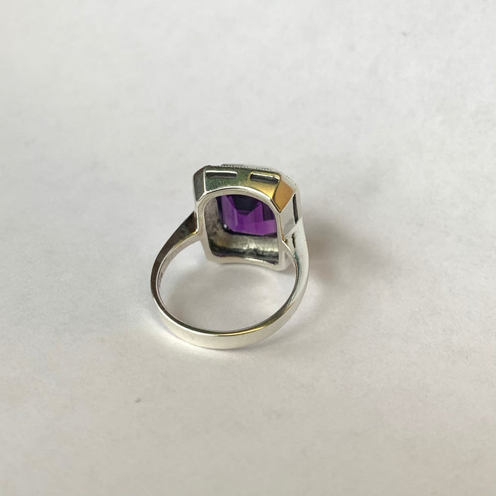 Queen Solitaire Amethyst Ring - The Hirst Collection