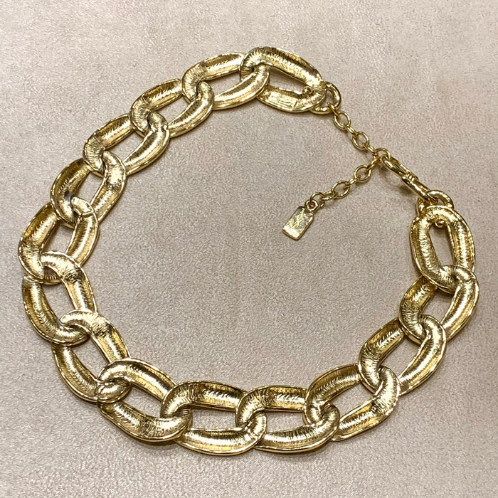 Yves Saint Laurent Vintage Thick Gold chain necklace - The Hirst Collection