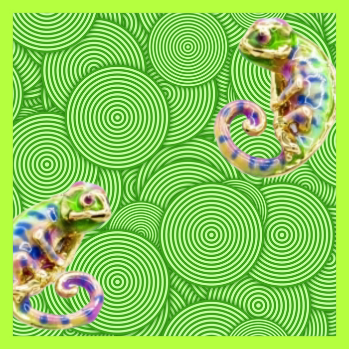 Chameleon Stud Earrings by Bill Skinner - The Hirst Collection