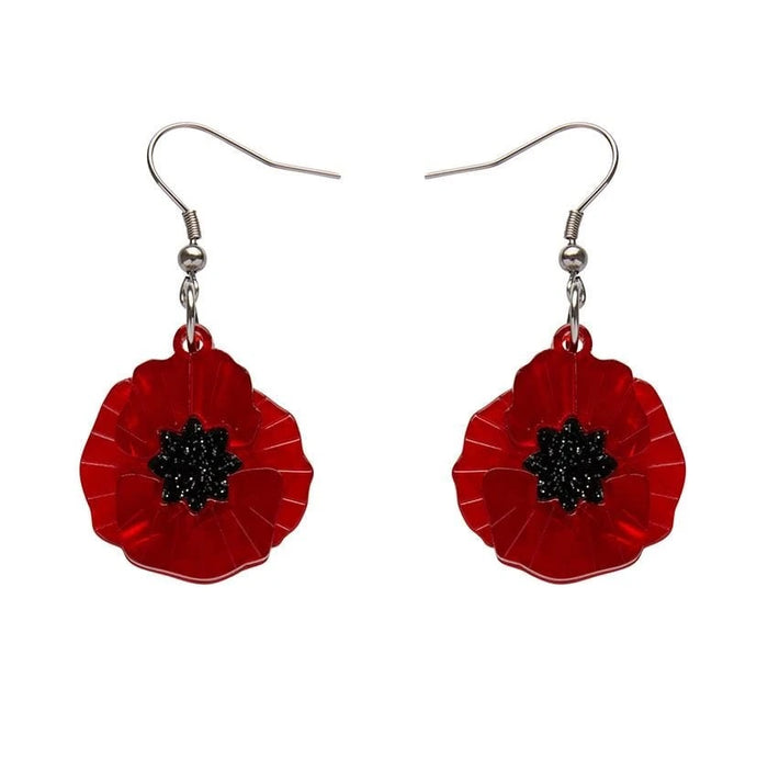 Erstwilder Poppy Field Drop Earrings - The Hirst Collection