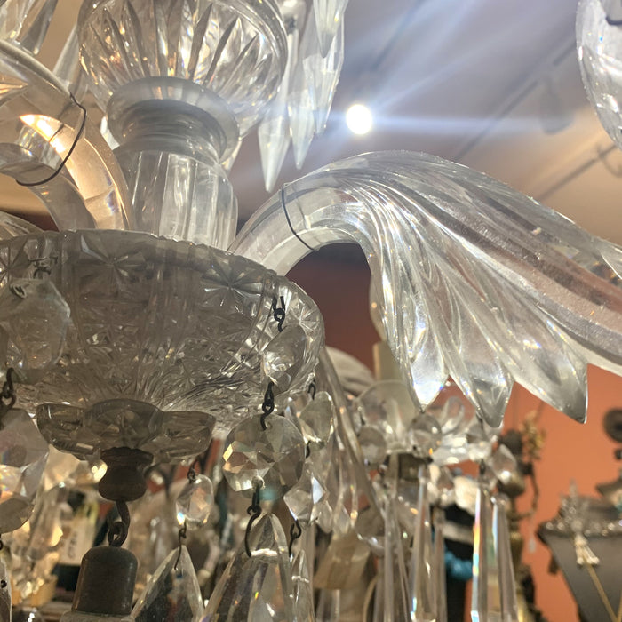 Rare English Glass Chandelier 19th Century - The Hirst Collection
