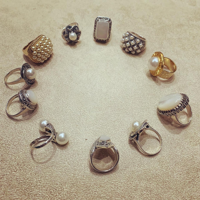 Vintage Chanel Button ring - The Hirst Collection