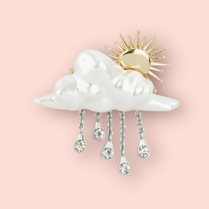 Cloud Drop brooch by Bill Skinner