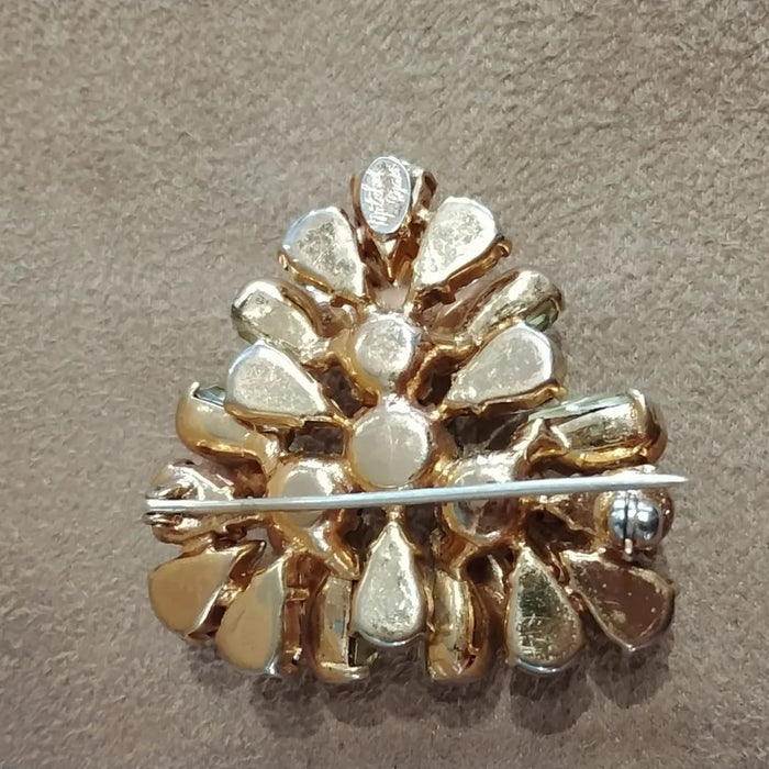 Mitchel Maer Vintage pale yellow brooch