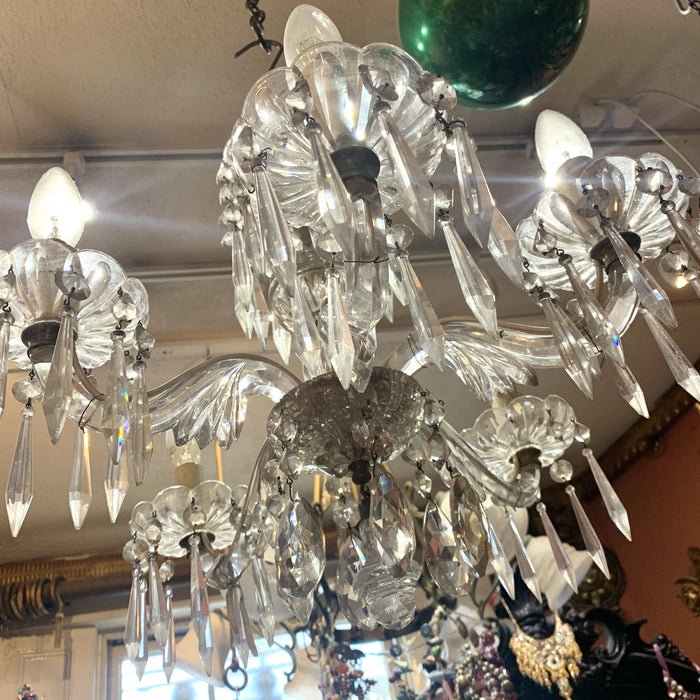 Rare English Glass Chandelier 19th Century - The Hirst Collection