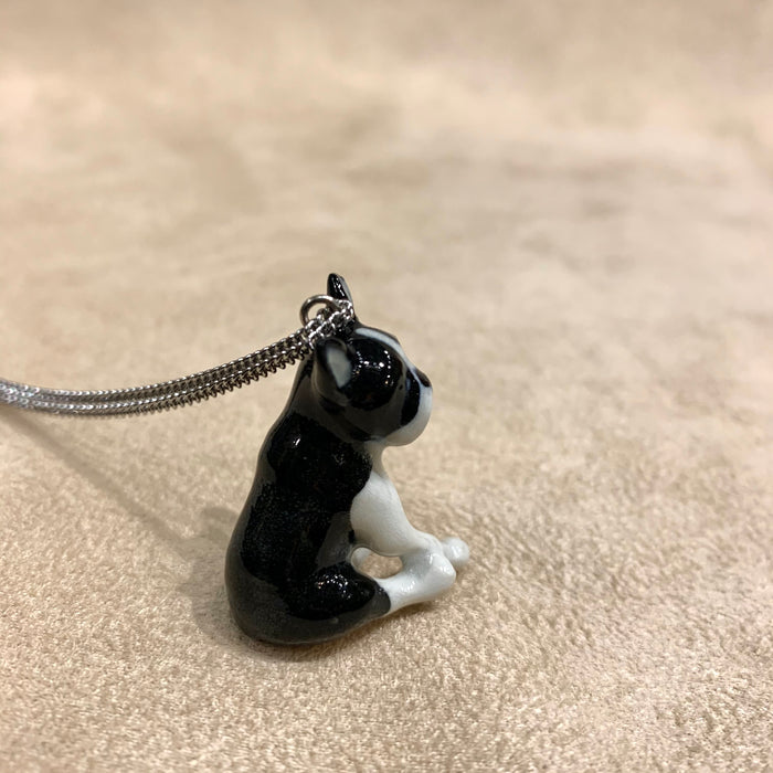 Boston’s Terrier pendant by And Mary in porcelaine - The Hirst Collection