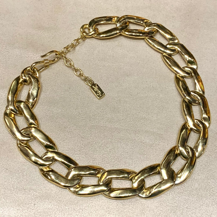 Yves Saint Laurent Vintage Thick Gold chain necklace - The Hirst Collection