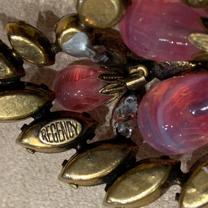 Regency Pink Stone brooch - The Hirst Collection