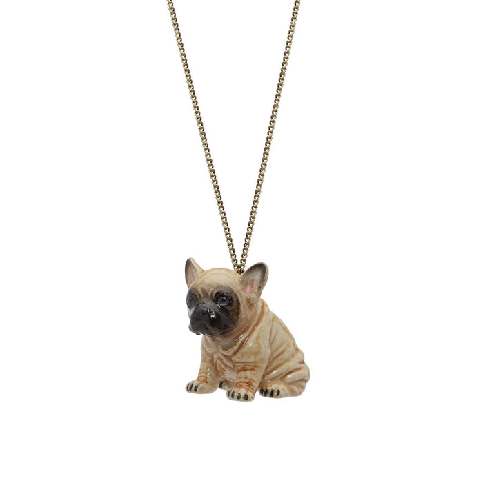 Brown French Bull Dog Pendant by And Mary - The Hirst Collection