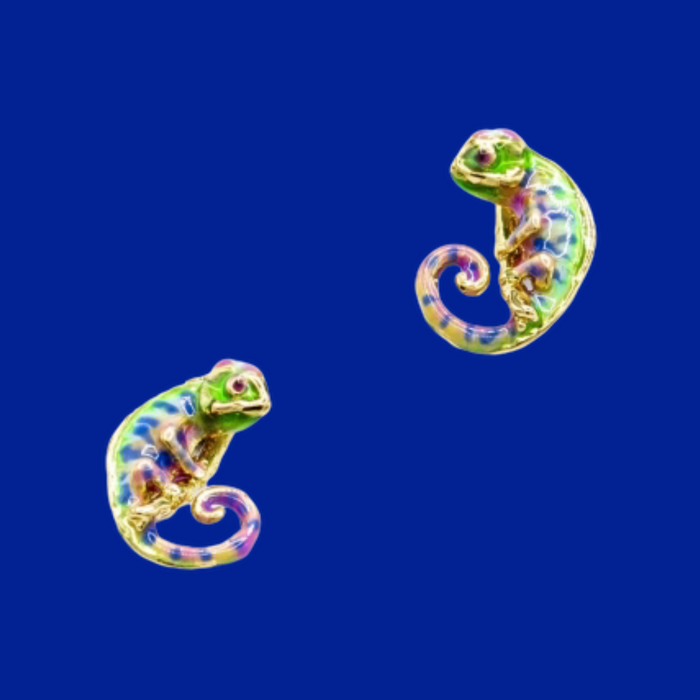 Chameleon Stud Earrings by Bill Skinner - The Hirst Collection