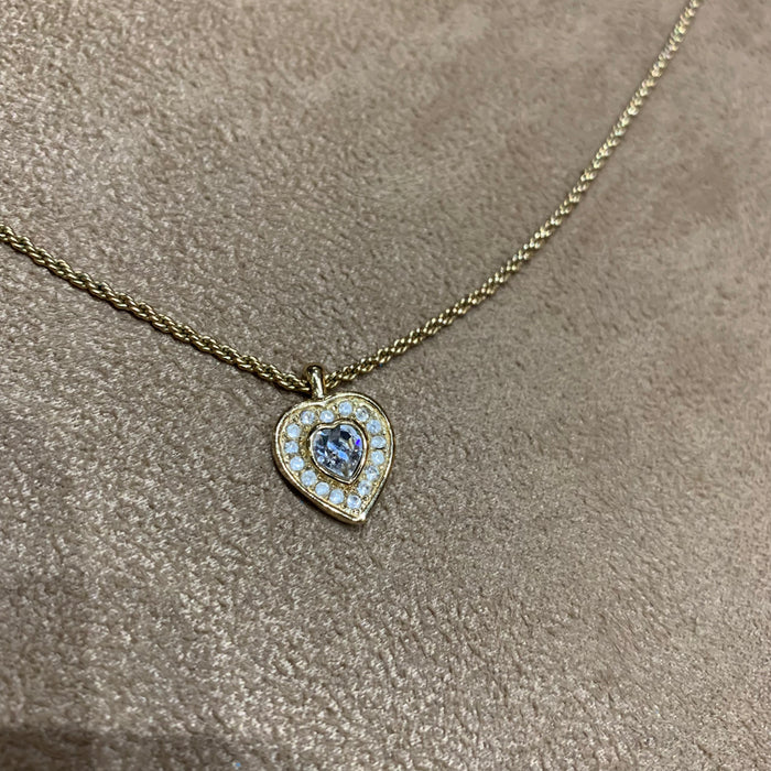 Dior mini heart pendant necklace