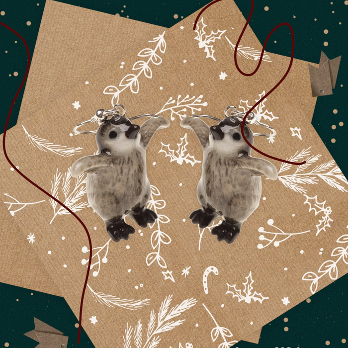 Penguin Earrings by AndMary