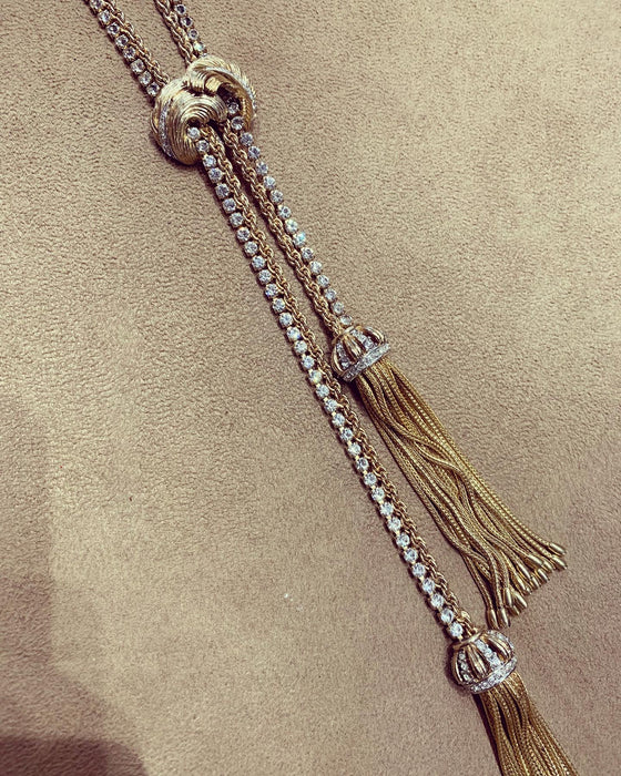 Boucher Vintage Duet Tassell necklace