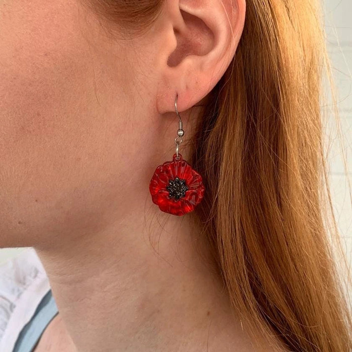 Erstwilder Poppy Field Drop Earrings - The Hirst Collection
