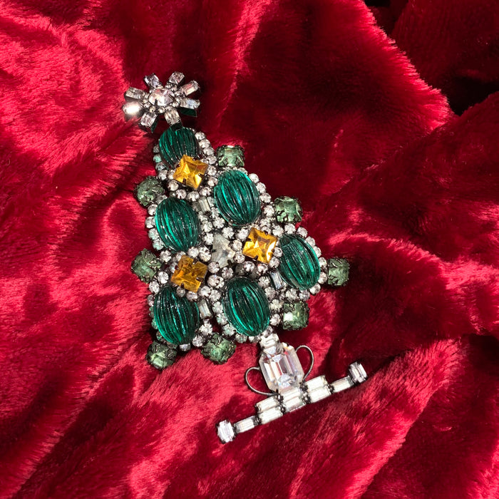 Larry Vrba Christmas Tree Brooch - The Hirst Collection