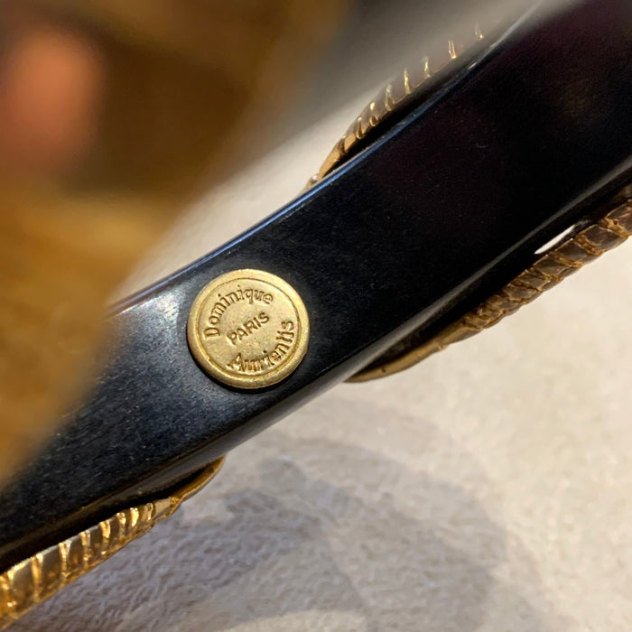 Dominique Aurientis wooden gold mask bangle - The Hirst Collection