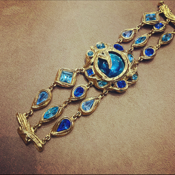 Yves Saint Laurent Blue Statement bracelet - The Hirst Collection