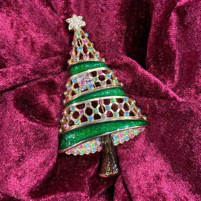 Christmas Tree Brooch by Cristobal London - The Hirst Collection