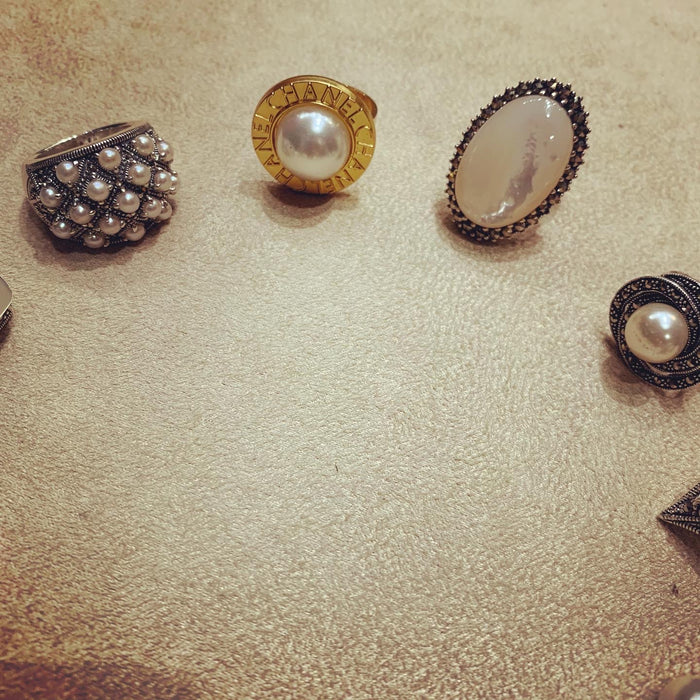Vintage Chanel Button ring - The Hirst Collection