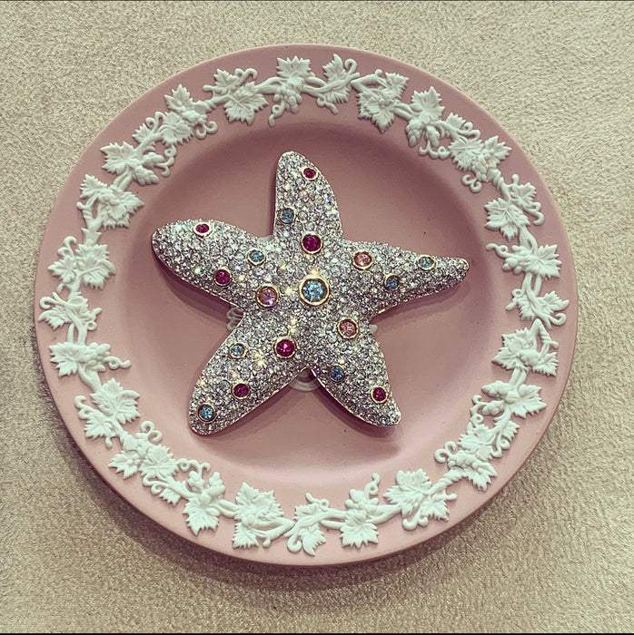 Swarovski Crystal Starfish Brooch - The Hirst Collection