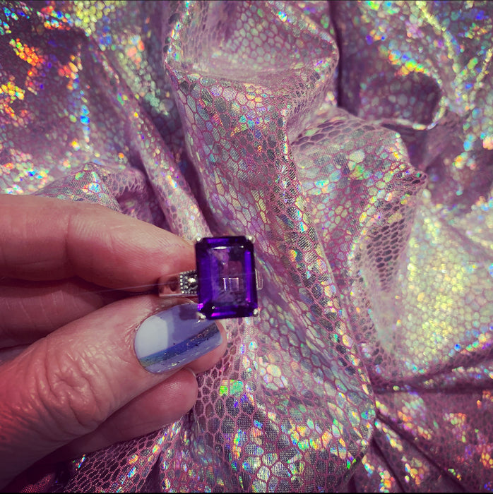 The Duchess Solitaire Amethyst Ring