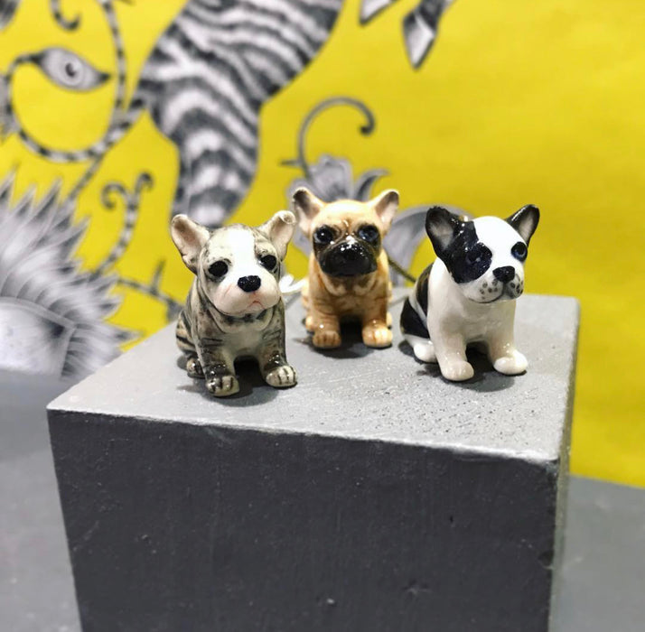 French Bull Dog Pendant Black and White - The Hirst Collection