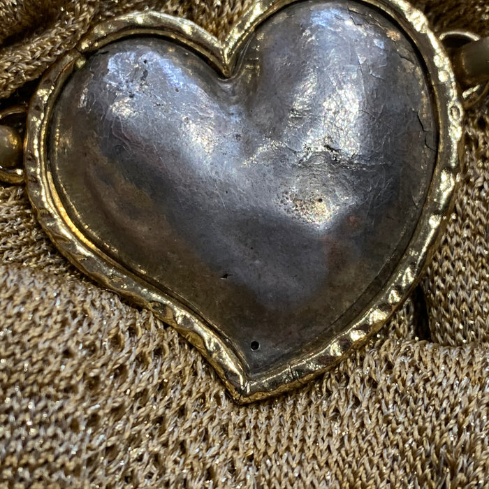 Edouard Rambaud Chunky Heart Statement Necklace
