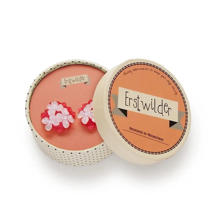 Erstwilder Heartfelt Hydrangea Pink Earrings 2019 - The Hirst Collection